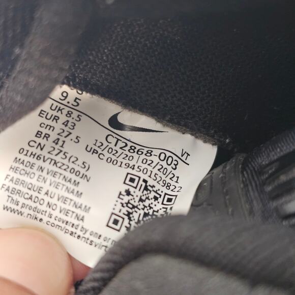 NIKE Men's Air Vapormax Evo Running Shoes size 9.5 - Picture 4 of 5